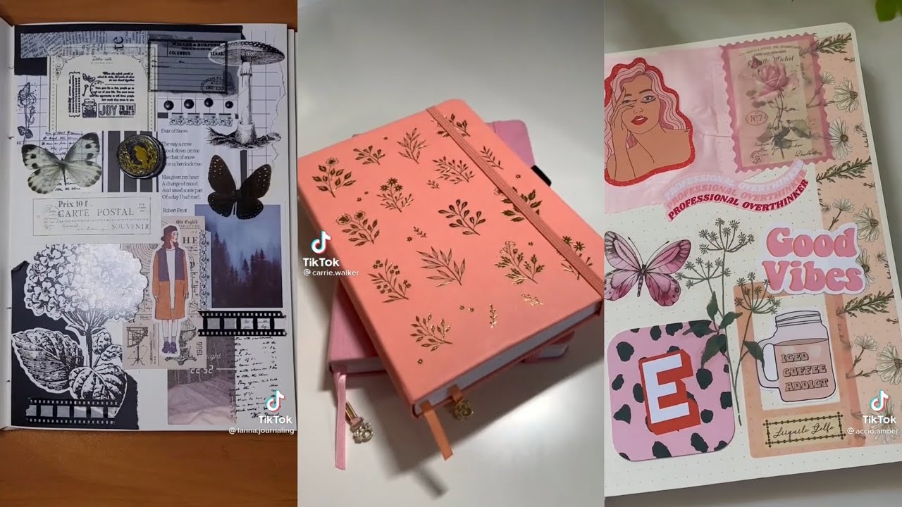 tiktok asmr journaling compilation
