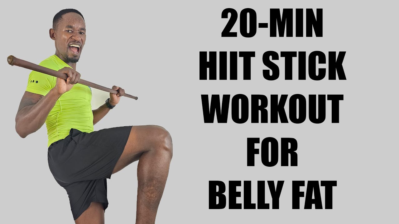 20-Minute HIIT STICK WORKOUT for Losing Belly Fat Fast