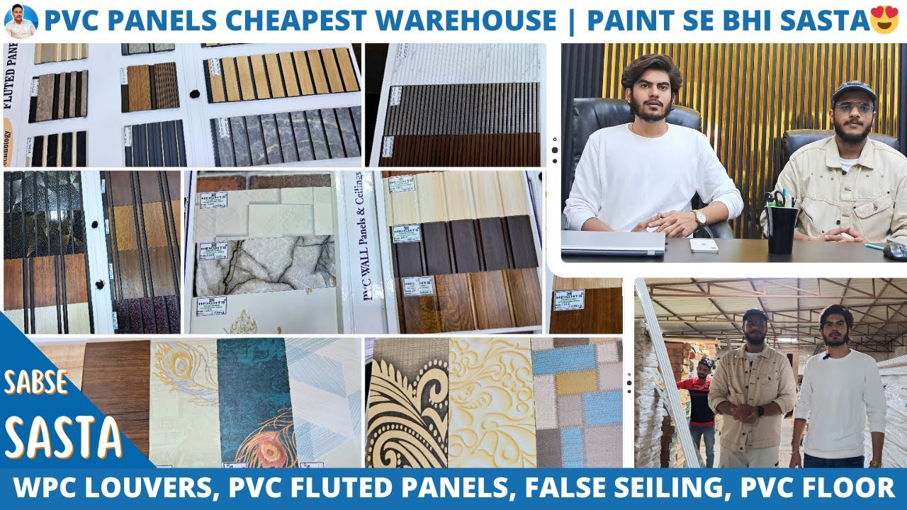 PVC Wall Panels, PVC Falls Ceiling, WPC Louvers, UV Marble Sheet, Charcoal Panel Shop in Kolkata