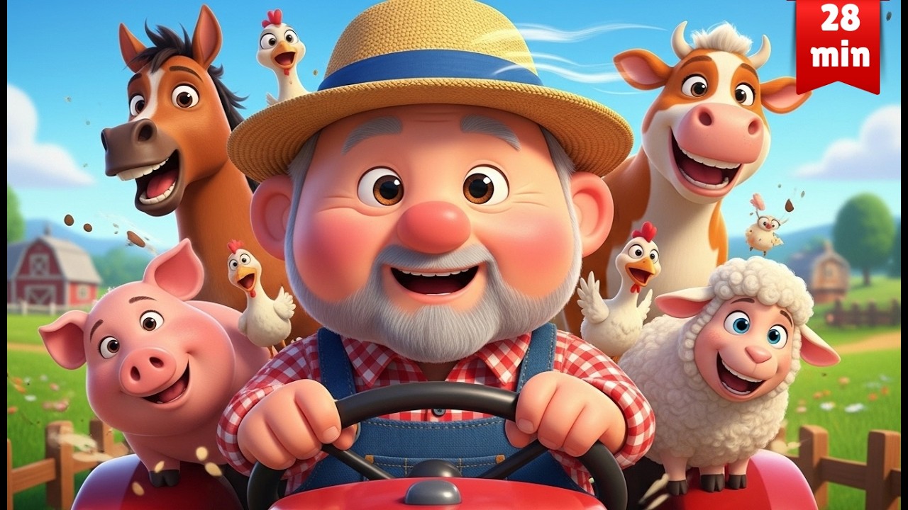 Old MacDonald Had A Farm Song + MORE Nursery Rhymes & Kids Songs  | LITTLE LOVELIES