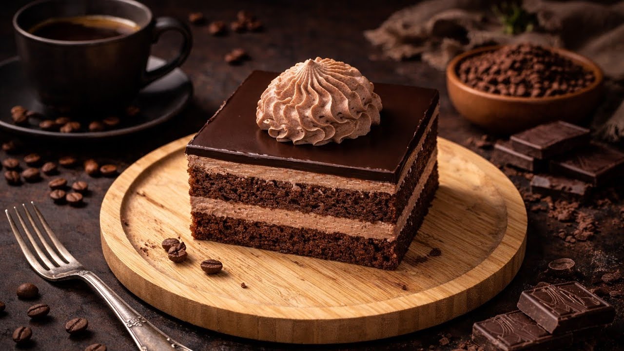 The best chocolate cake of your life with chocolate cream in just 10 minutes🍫