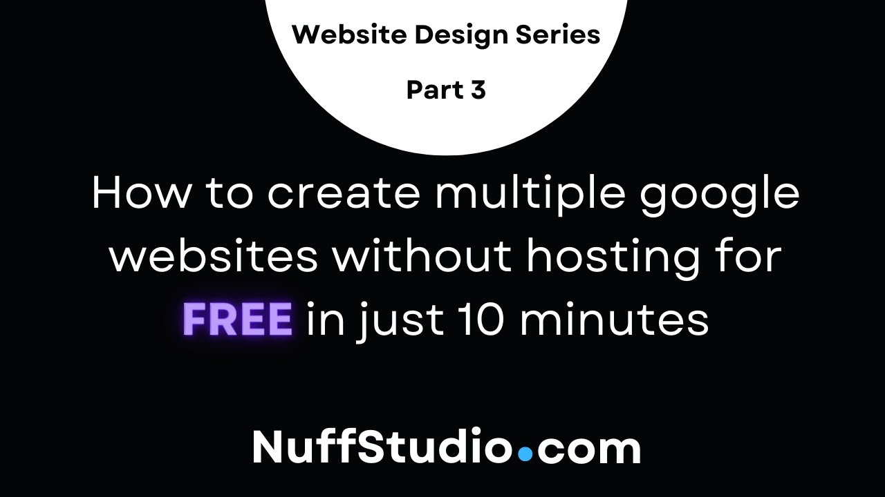How to Create Multiple Websites Using Google Sites Without Hosting