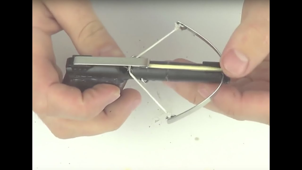 How to make a MINI CROSSBOW with 3 pens / HACK PENS !