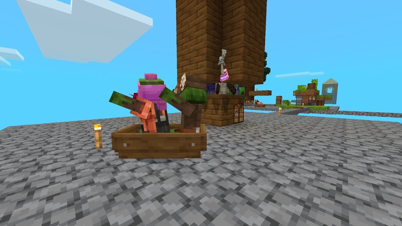 Minecraft Skyblock (episode 3) mob farm 