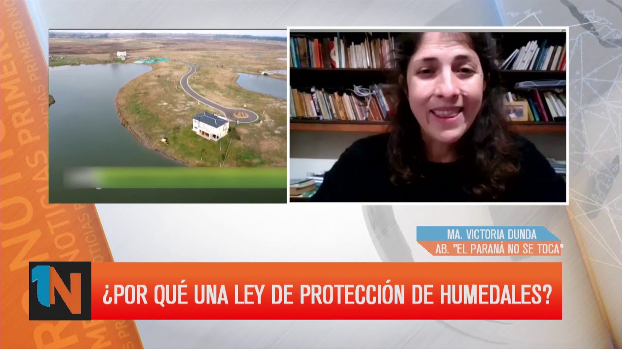 María Victoria Dunda y la ley de protección de humedales