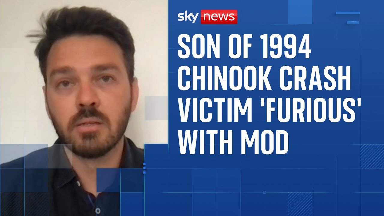 Son of 1994 Chinook helicopter crash victim 'furious' as documents 'sealed for 100 years'