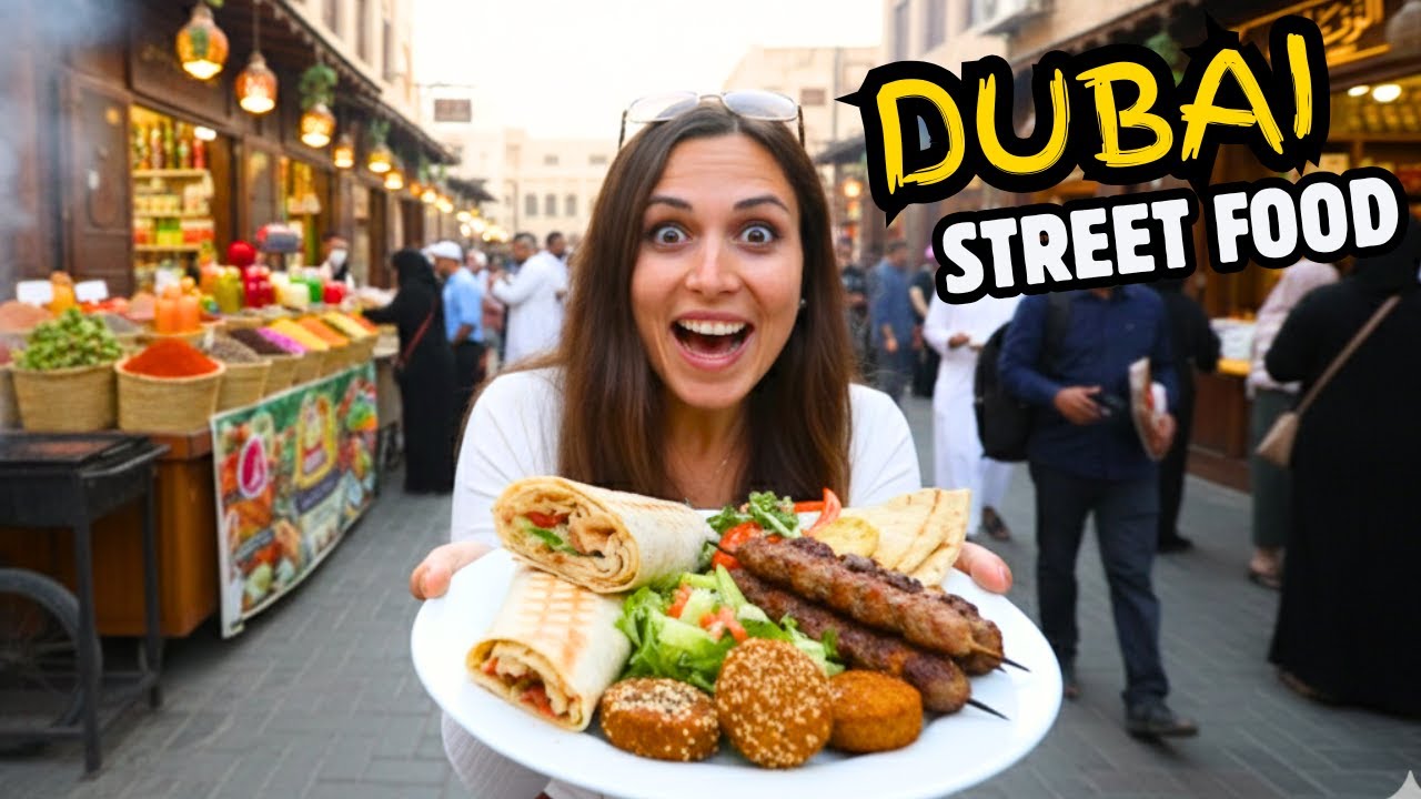 8 REAL DUBAI STREET FOODS - ЛУЧШАЯ ДУБАЙСКАЯ УЛИЧНАЯ ПРОДУКЦИЯ в Старом Дубае | ЭМИРАТСКАЯ ЕДА