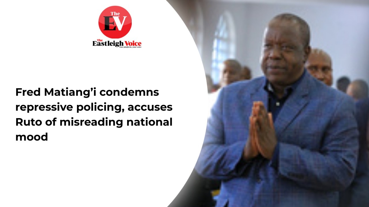 Fred Matiang’i condemns repressive policing, accuses Ruto of misreading national mood