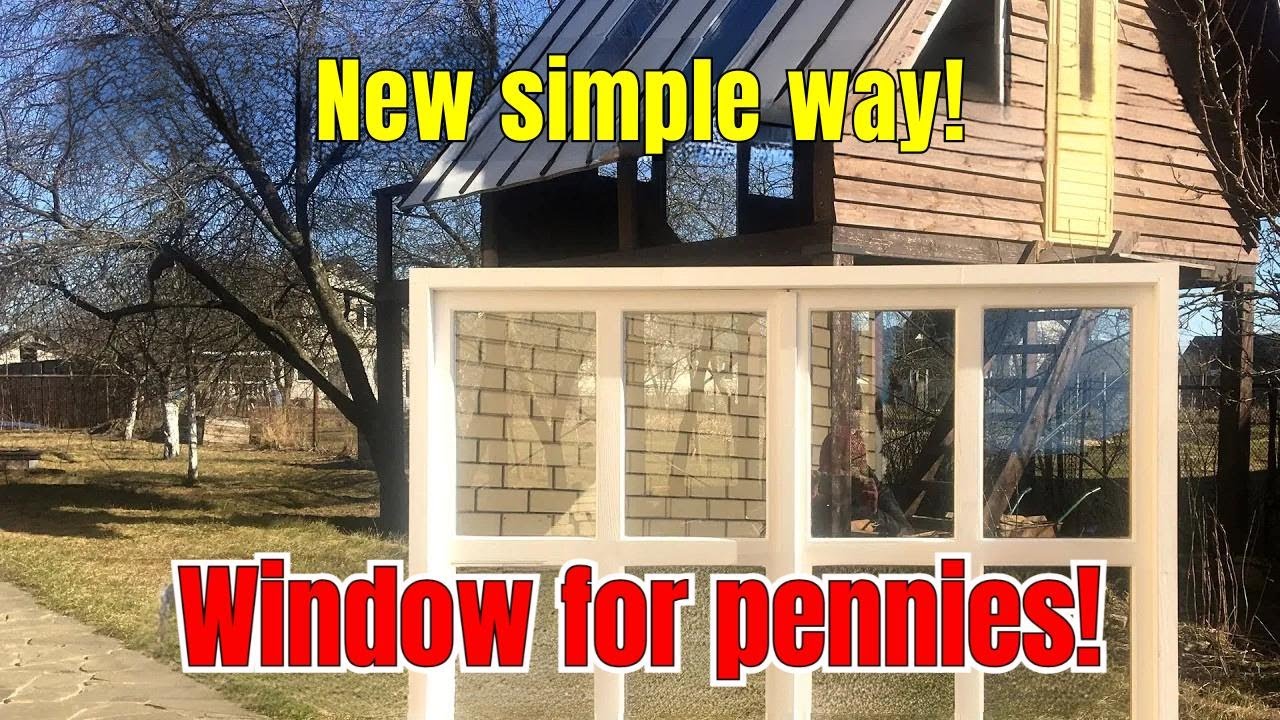 DIY Window Build—No Power Tools Needed! Homemade Double-Pane Glass & Easy Assembly