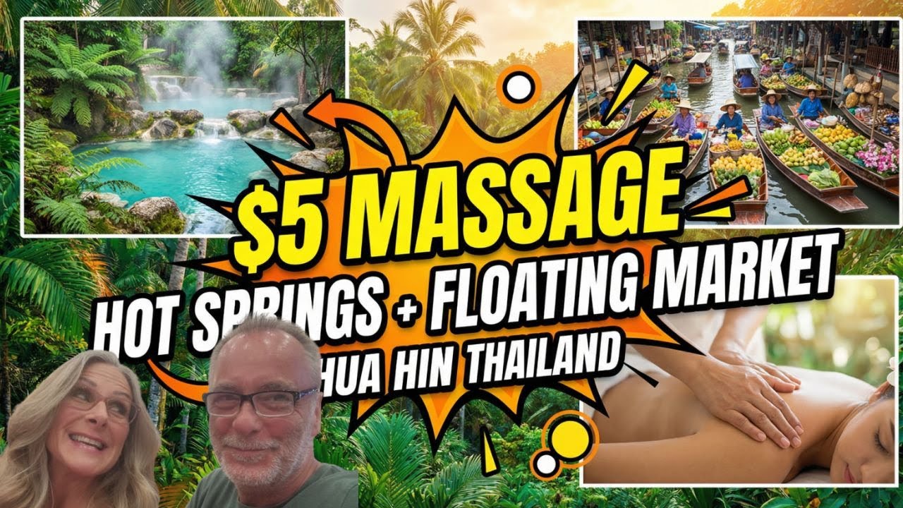 We Found Thailand's BEST Kept Secret! $5 Massage, Hot Springs & Floating Markets