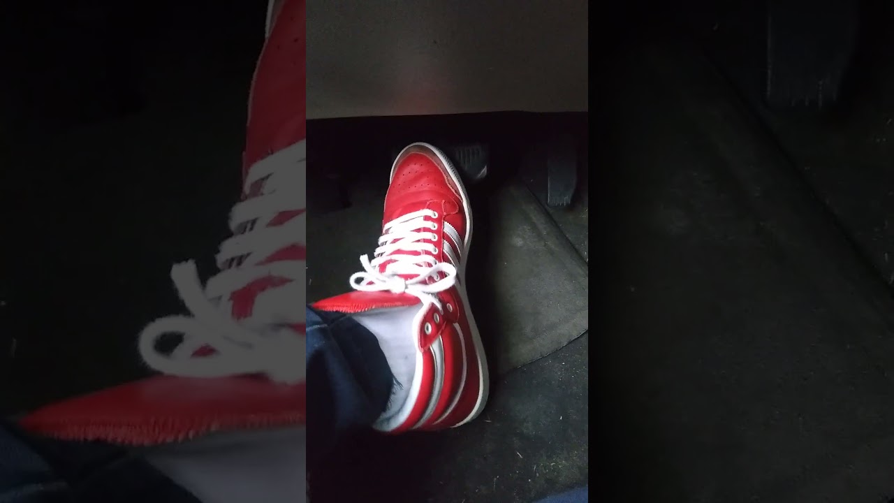 pedal pump/ quick tapping. of Adidas top ten #redsneaker #malesneakers #pittsburgh #onfoot