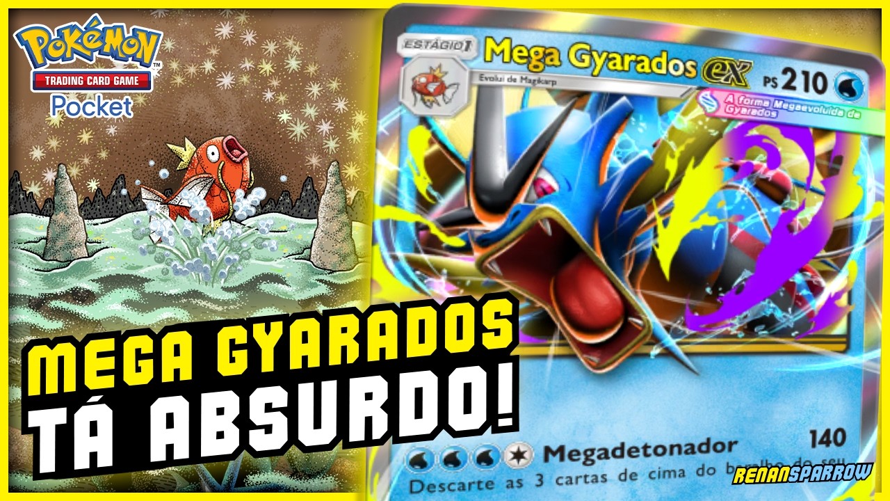 DECK MEGA GYARADOS QUEBROU O JOGO! 💥 || Pokémon TCG Pocket #350