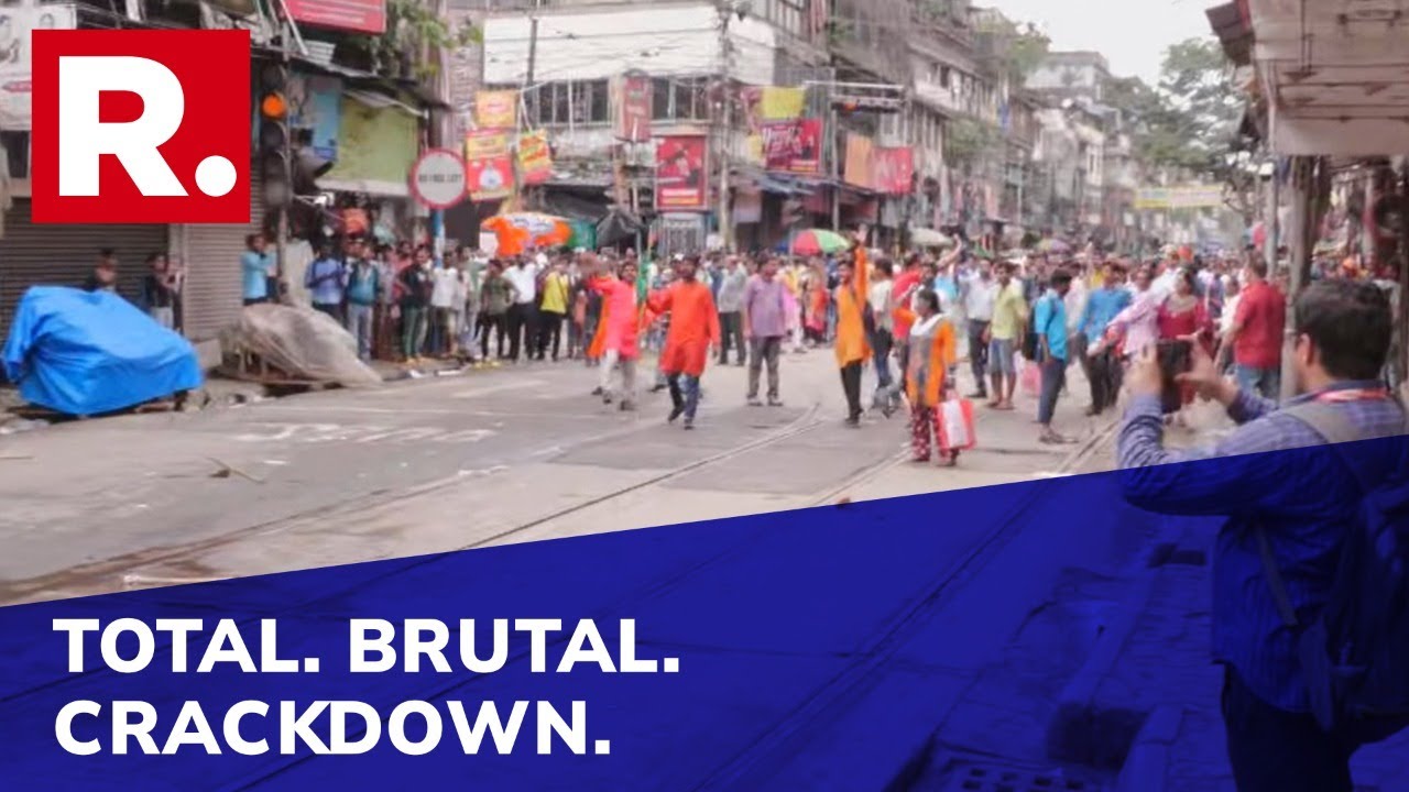 BJP workers injured & left lying on the streets after Bengal police's crackdown on their protest