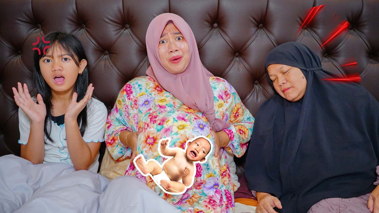 IBU HAMIL MELAHIRKAN BAYI LUCU 😱NENEK MALAH PINGSAN