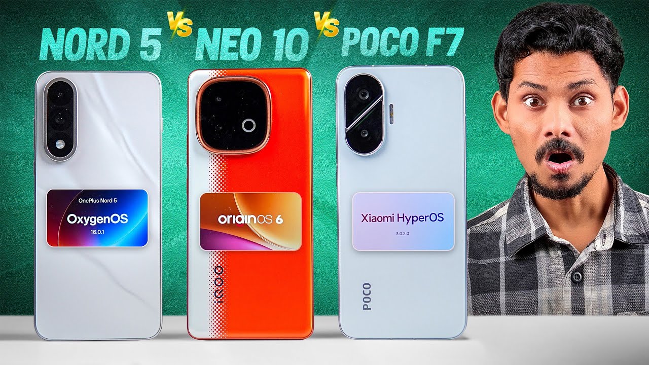 After UPDATE Comparison! OnePlus Nord 5 vs POCO F7 vs iQOO Neo 10 ⚡ Don’t Buy Before This 🤯