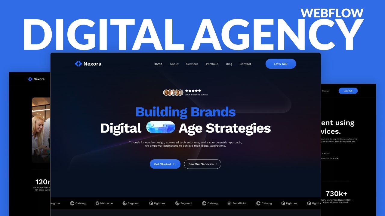Nexora - Portfolio & Agency Webflow Website Template Review