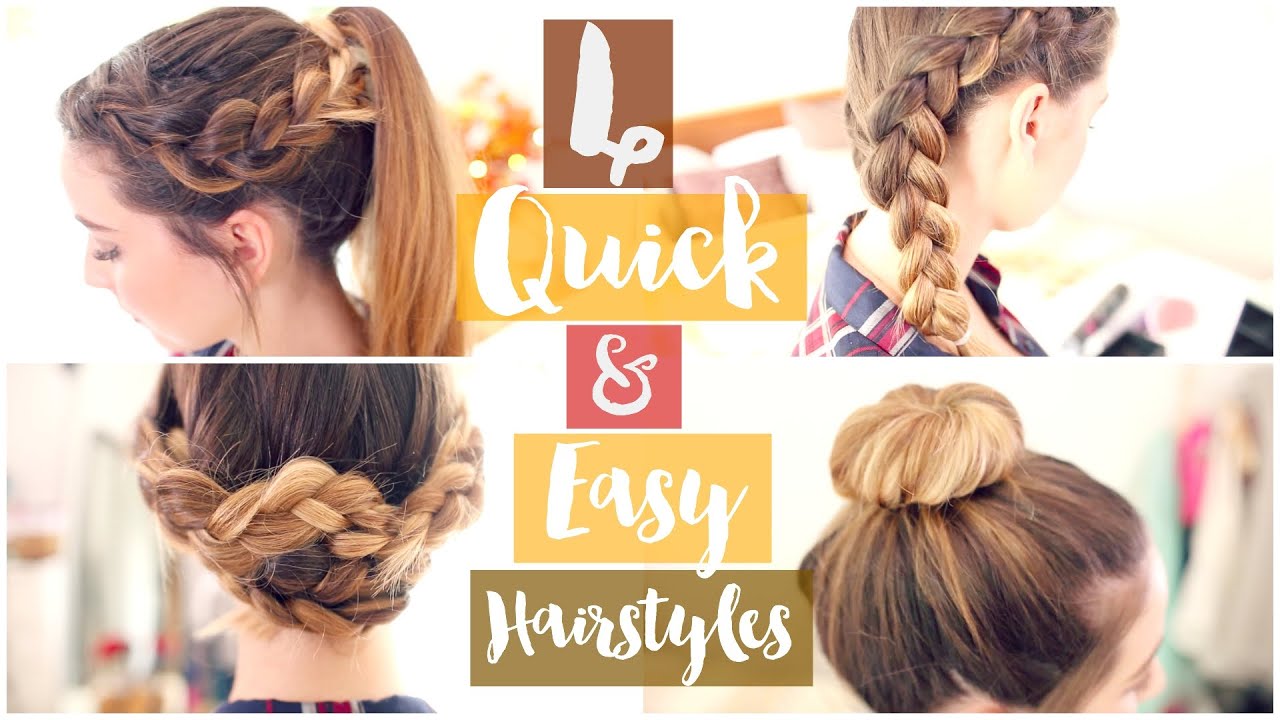 How To: 4 Quick & Easy Hairstyles | Zoella ad