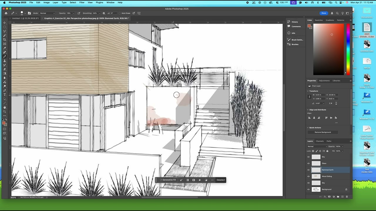 Graphics 4 - Wacom and Photoshop - Perspective