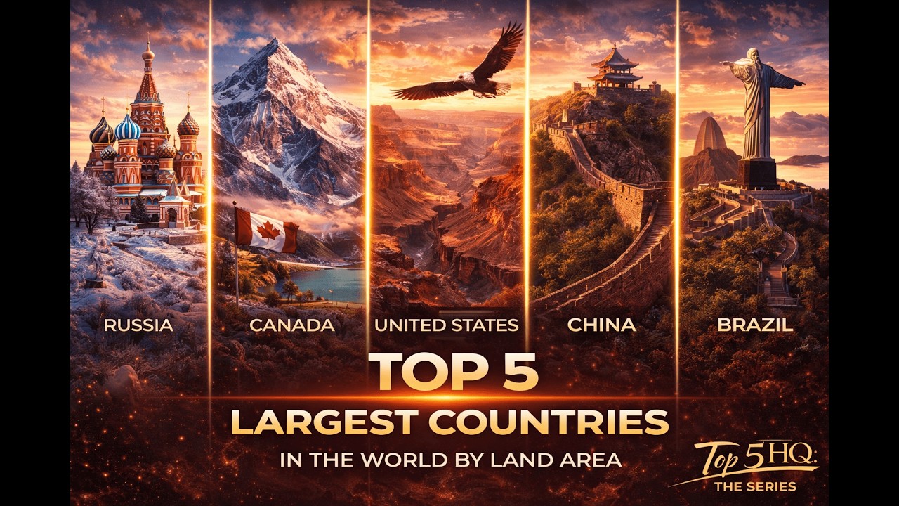 Top 5 Largest Countries in the World by Land Area