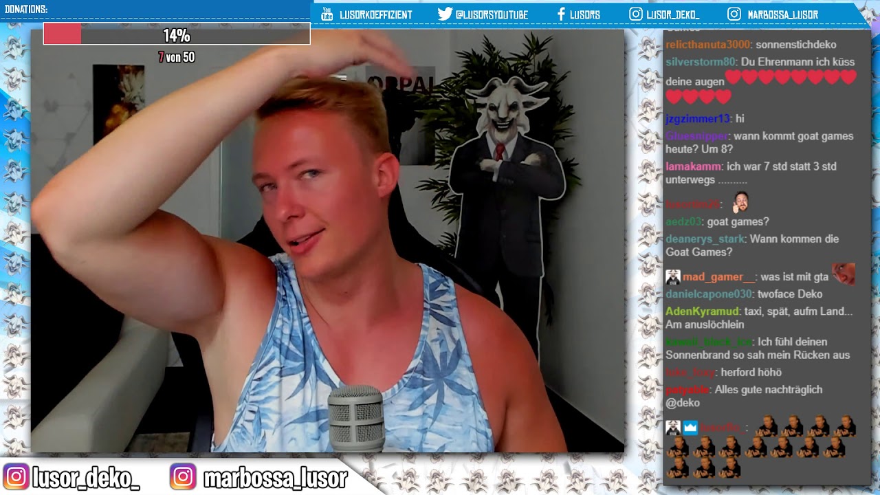 Lusor Koeffizient R6 Sonnenbrand Stream mit Mr Crabs 🦀vom 01.07.2019
