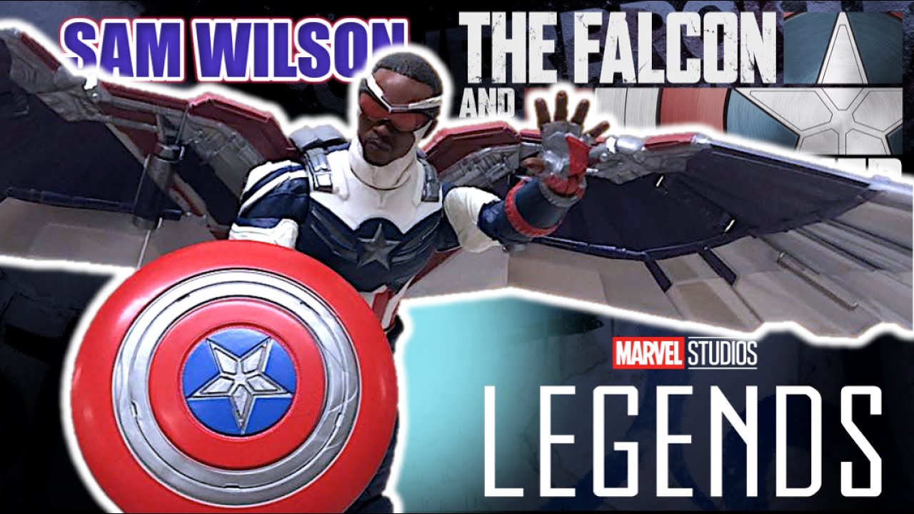 Marvel Legends - CAPITÁN AMÉRICA FALCON (Sam Wilson) + Equipo de Vuelo (2021) Disney | TOY SHOTS