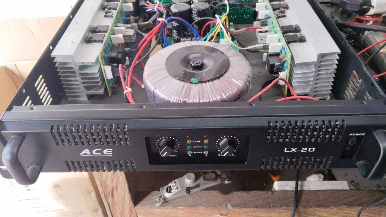 ACE LX20 POWER AMPLIFIER,pumuputok Ang fuse, may shorted Ang transistor paanu gawin