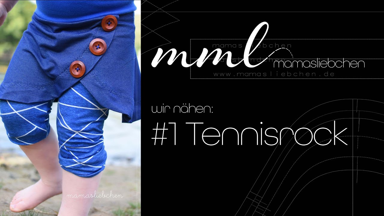 mamasliebchen - Nähen für Anfänger #1 Tennisrock Anleitung