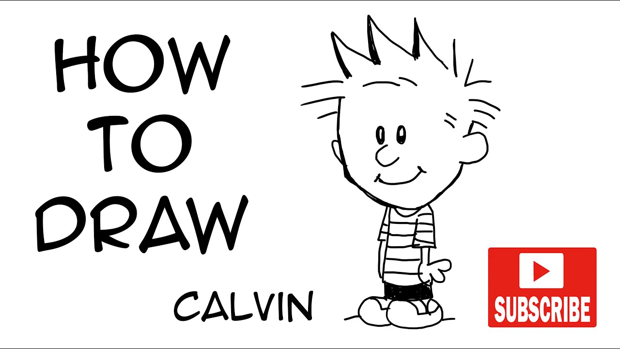 how to draw Calvin