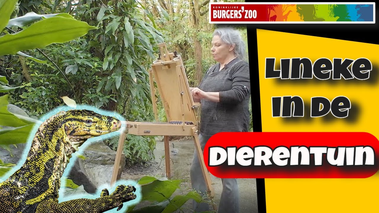 Dieren tekenen in dierentuin Burgers Zoo - Watervaraan - Dier 6