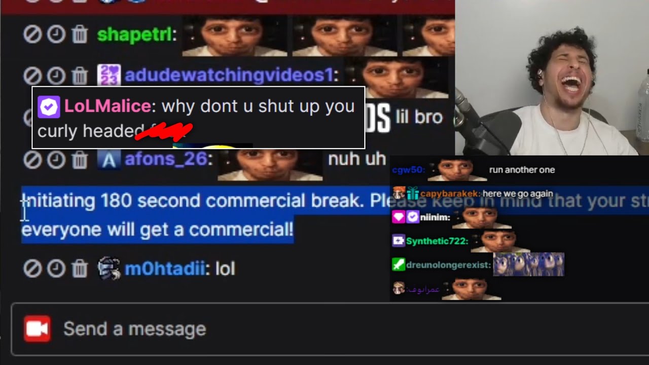 humzh dies laughing as he terrorizes his chat with ads for subs then makes chat say sorry for zero