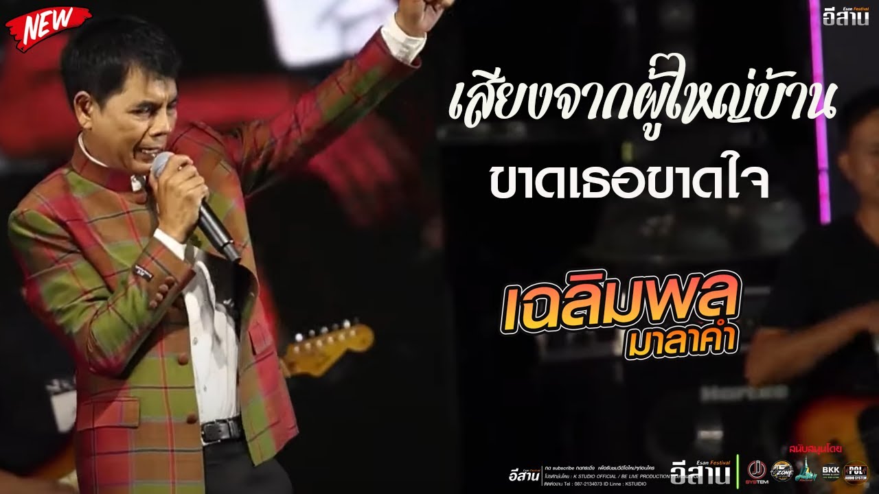 เสียงจากผู้ไหญ่บ้าน+ขาดเธอขาดใจ เพลงฮิต ตลับทอง  l  เฉลิมพล มาลาคำ