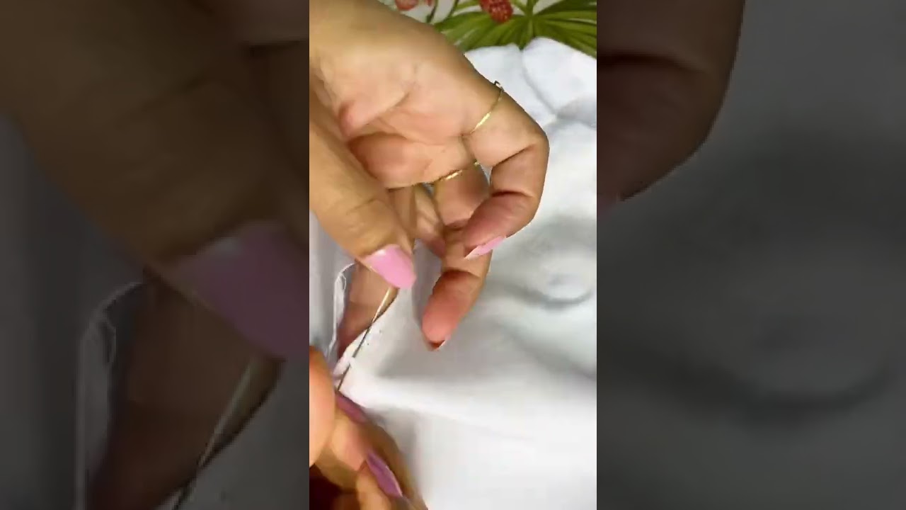 Como fazer o ponto m&aacute;gico dos costureiros. Tem v&iacute;deo no canal falando sobre ele. 🪡💕