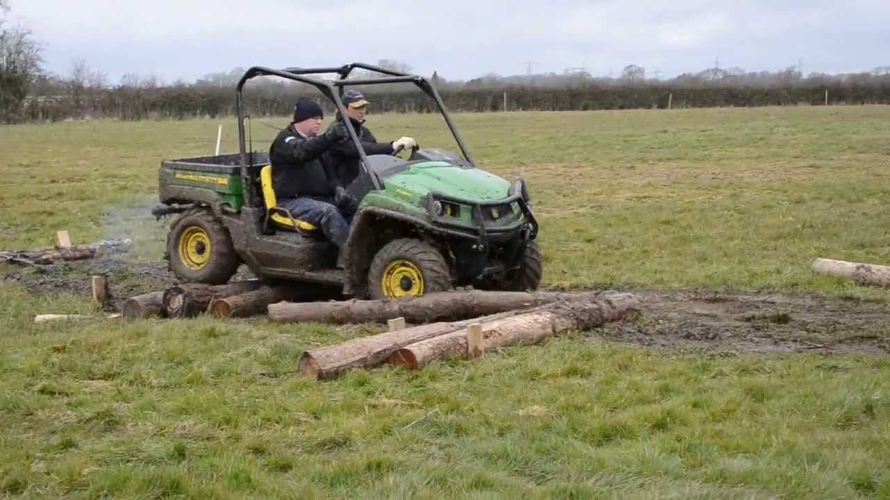 John Deere XUV 550 Test Drive Over Logs Godfreys Gator Day Experience