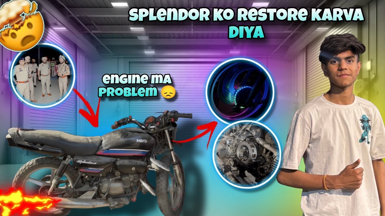 Splendor ko full रिस्टोर करवा diya full modified #modified #splendor 