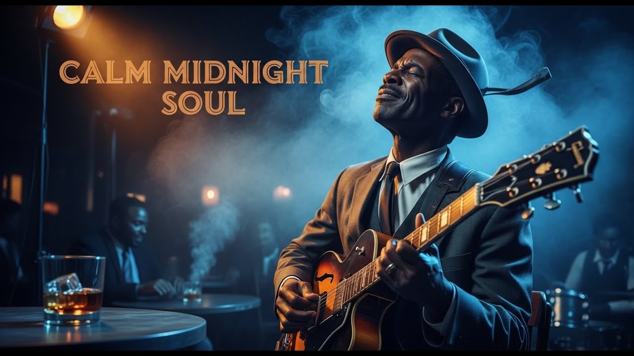 Smooth Whiskey Blues Live 24/7 | Calm Midnight Soul