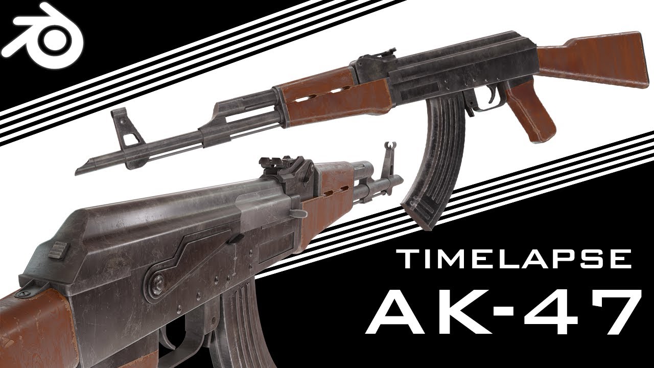 AK47 - Blender Gun Modeling Timelapse Tutorial