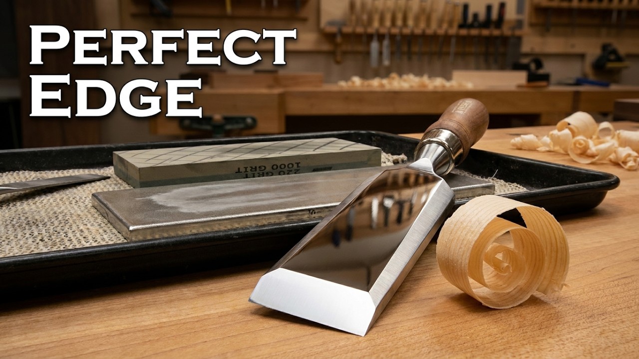 How to Sharpen a Chisel using Waterstones and a DMT Dia-Flat Lapping Plate