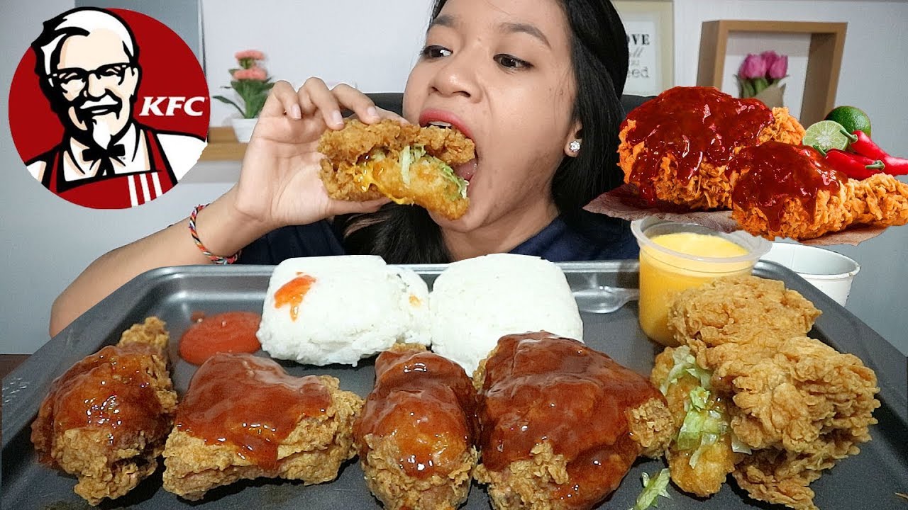 MUKBANG KFC BARU!!! SPICY LIME CHICKEN & DOUBLE DOWN