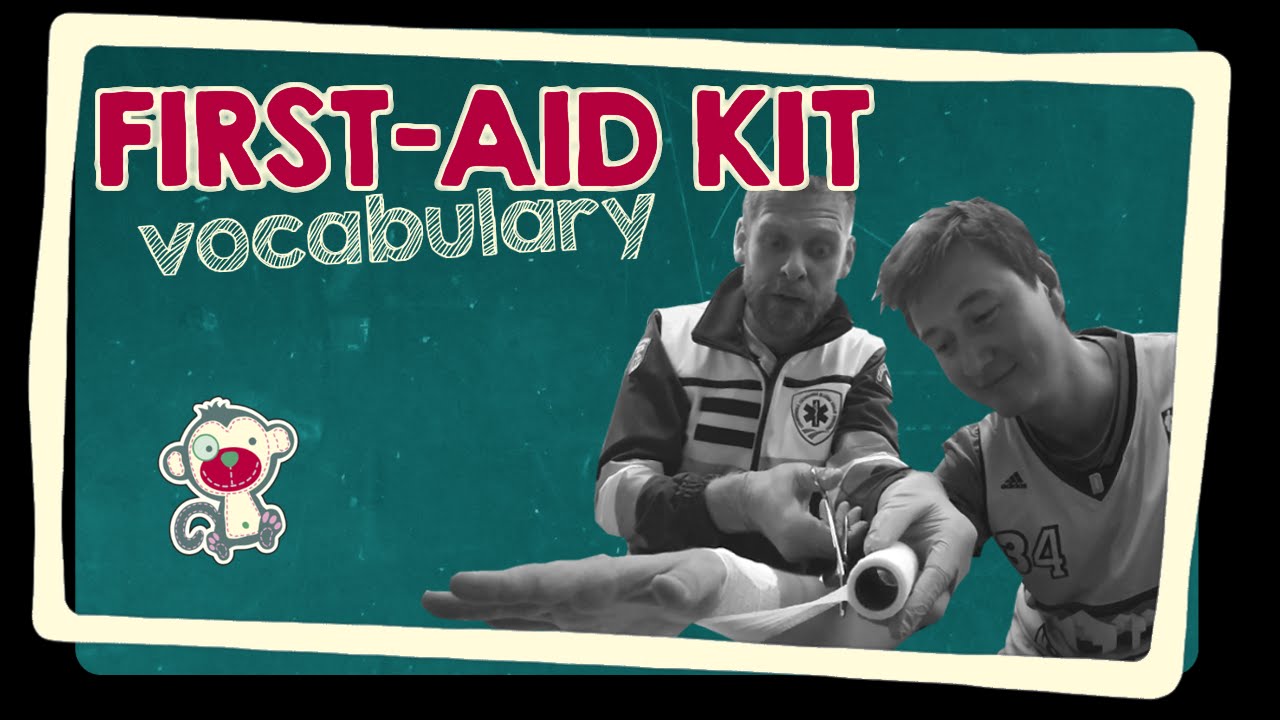 First aid kit - English vocabulary