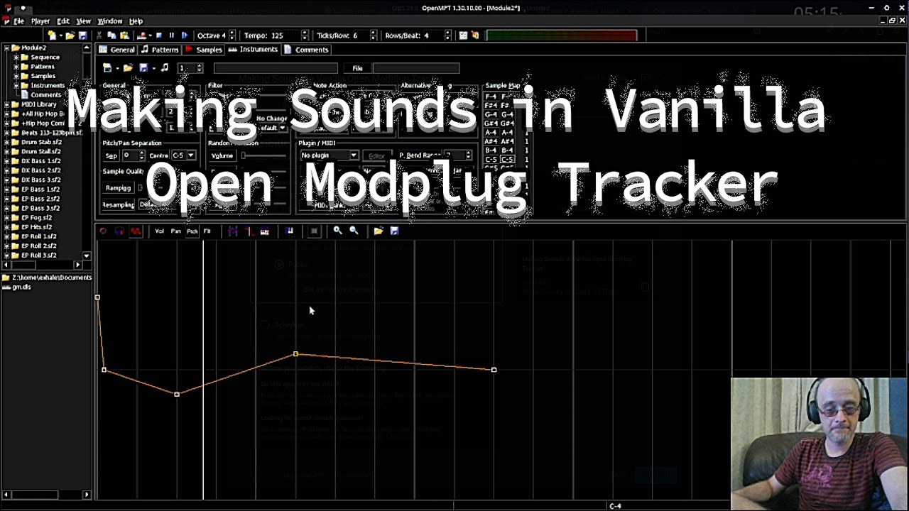 Making Sounds in Vanilla Open Modplug Tracker