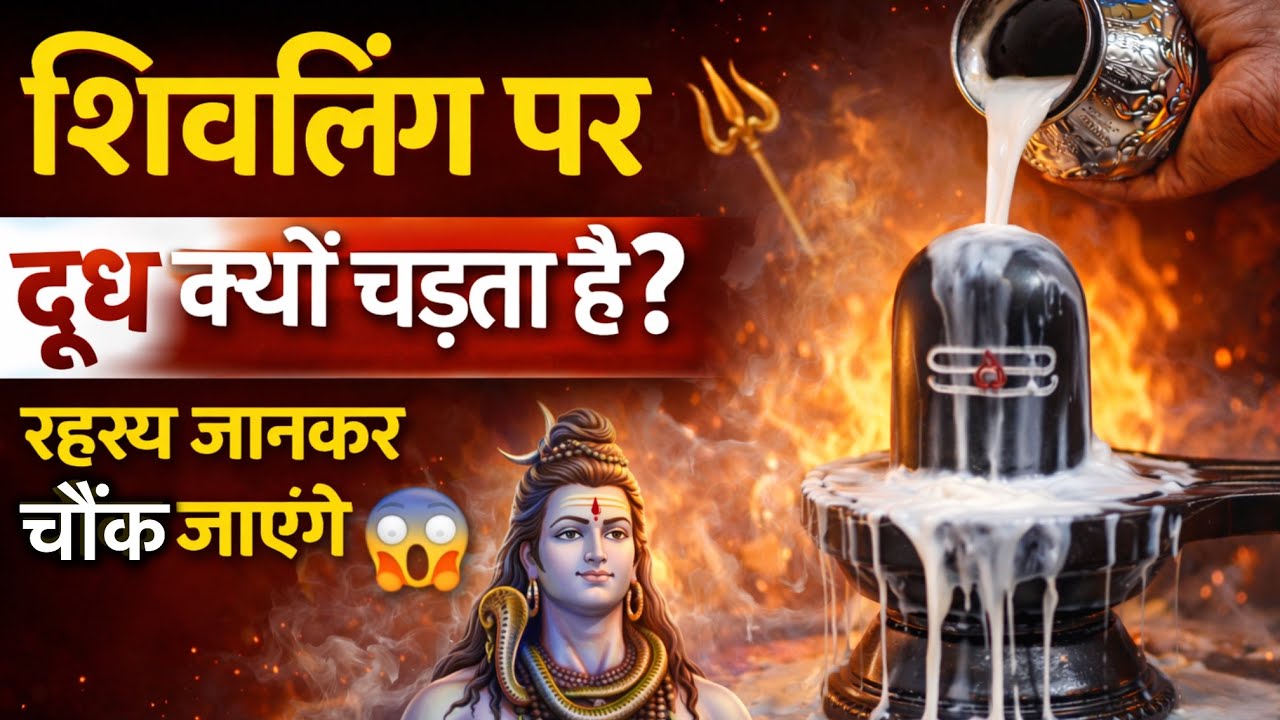 😱 शिवलिंग पर दूध क्यों चढ़ाया जाता है? 99% लोग नहीं जानते सच! | #jaimahakal #hindudeity #shivbhakti 