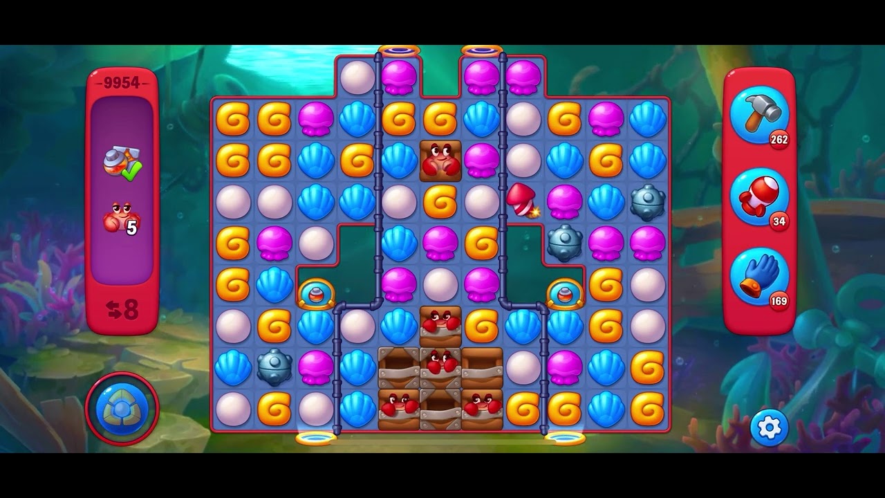 Fishdom Hard level 9954 no boosters フィッシュダム ハード