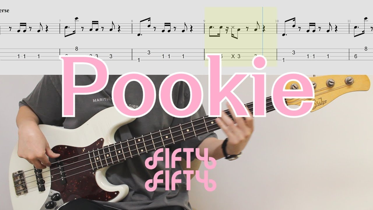 중독되는 그루브! FIFTY FIFTY - Pookie│BASS TAB│악보