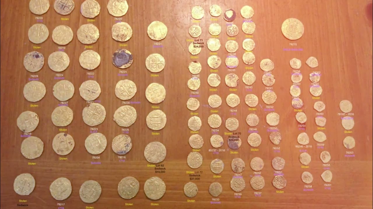 Riches recovered: $1 million worth of gold coins stolen from 18th century shipwrecks found