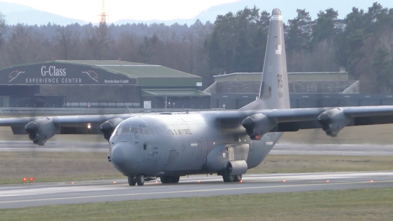 USAF C-130J-30 Hercules landing at Graz Airport | 16-5883