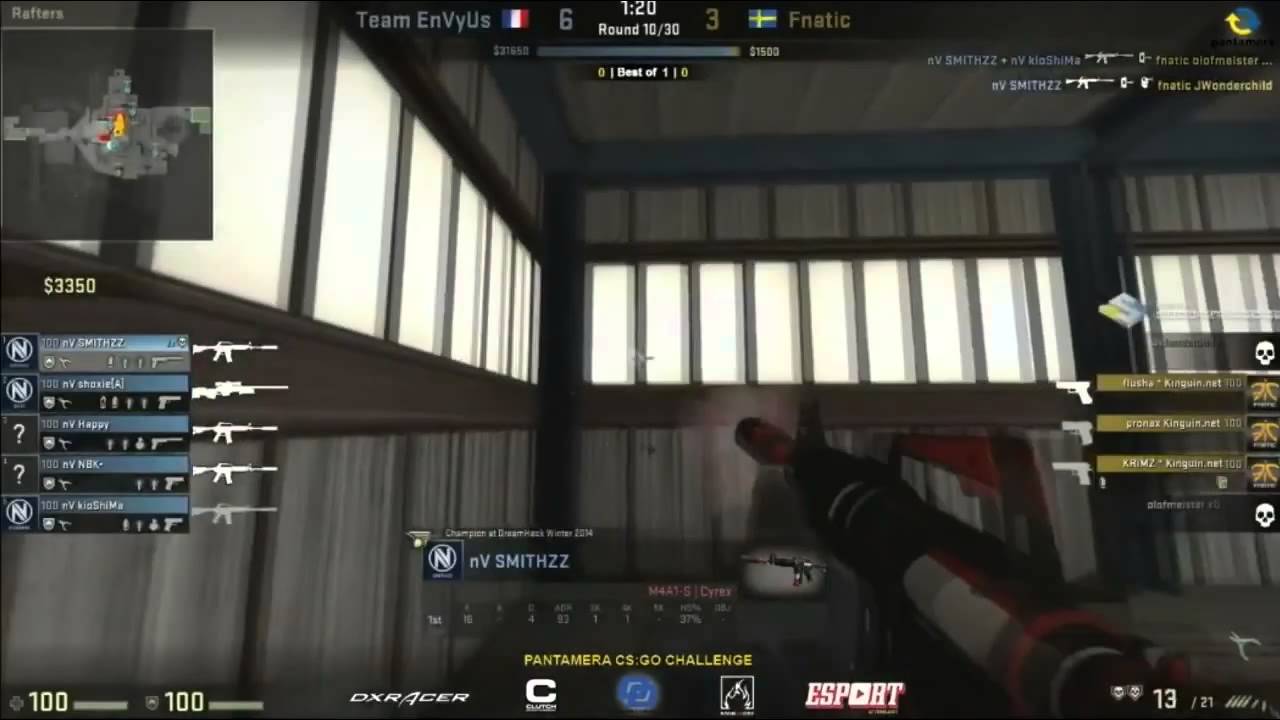nV SmithZz AMAZING Wallbang on Nuke vs Fnatic (IO Pantamera Challenge 2015)