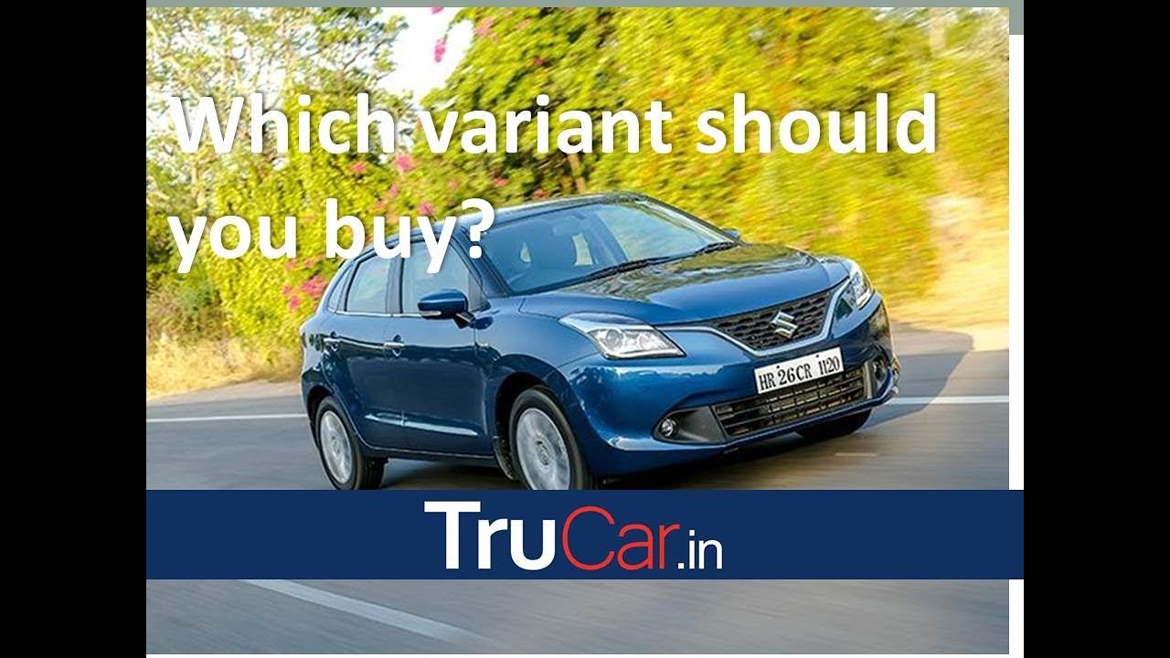 Maruti Suzuki BALENO Variant Explain Sigma, Delta, Zeta, Alpha, RS 1.0 in हिन्दी | Trucar