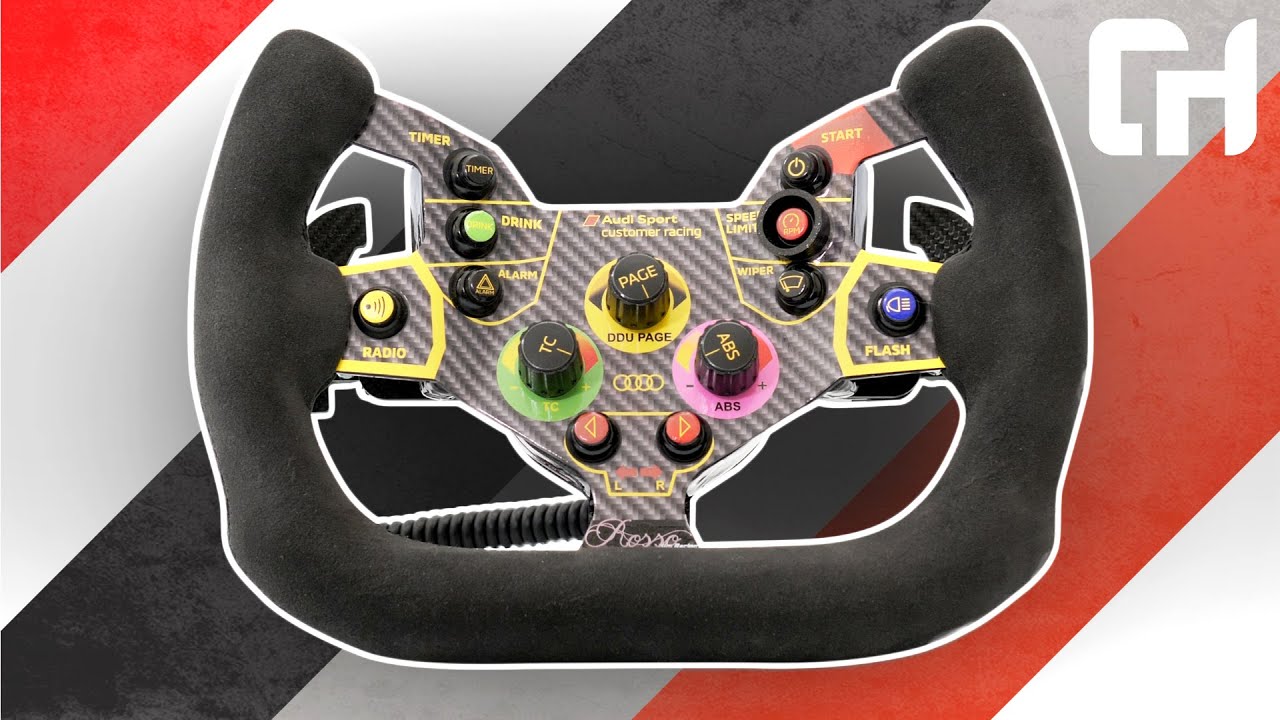 The Rosso Sim Racing Audi R8 GT3 Sim Racing Wheel Prototype
