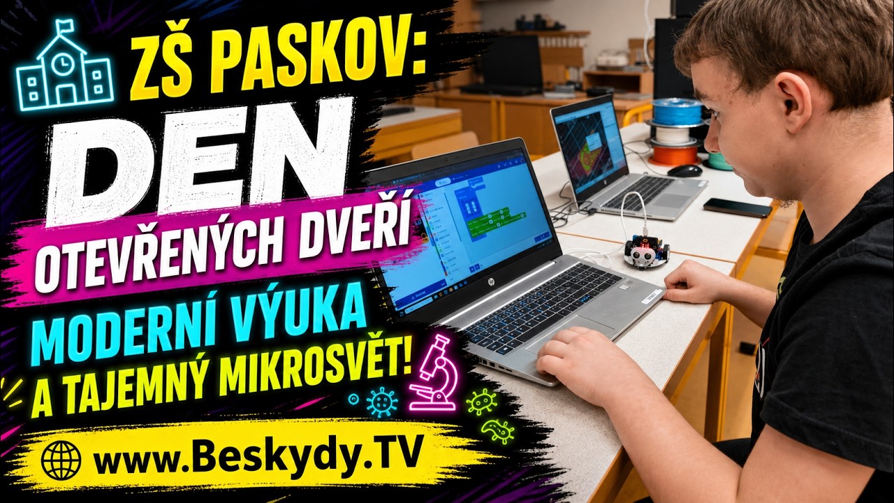 🏫 ZŠ Paskov: Den otevřených dveří odhalil moderní výuku i tajemný mikrosvět! │ @BeskydskaTelevize