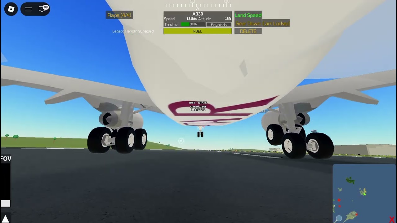 Zbor realistic QATAR IRFD-IZOL